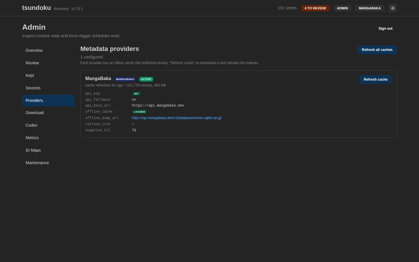 Providers list