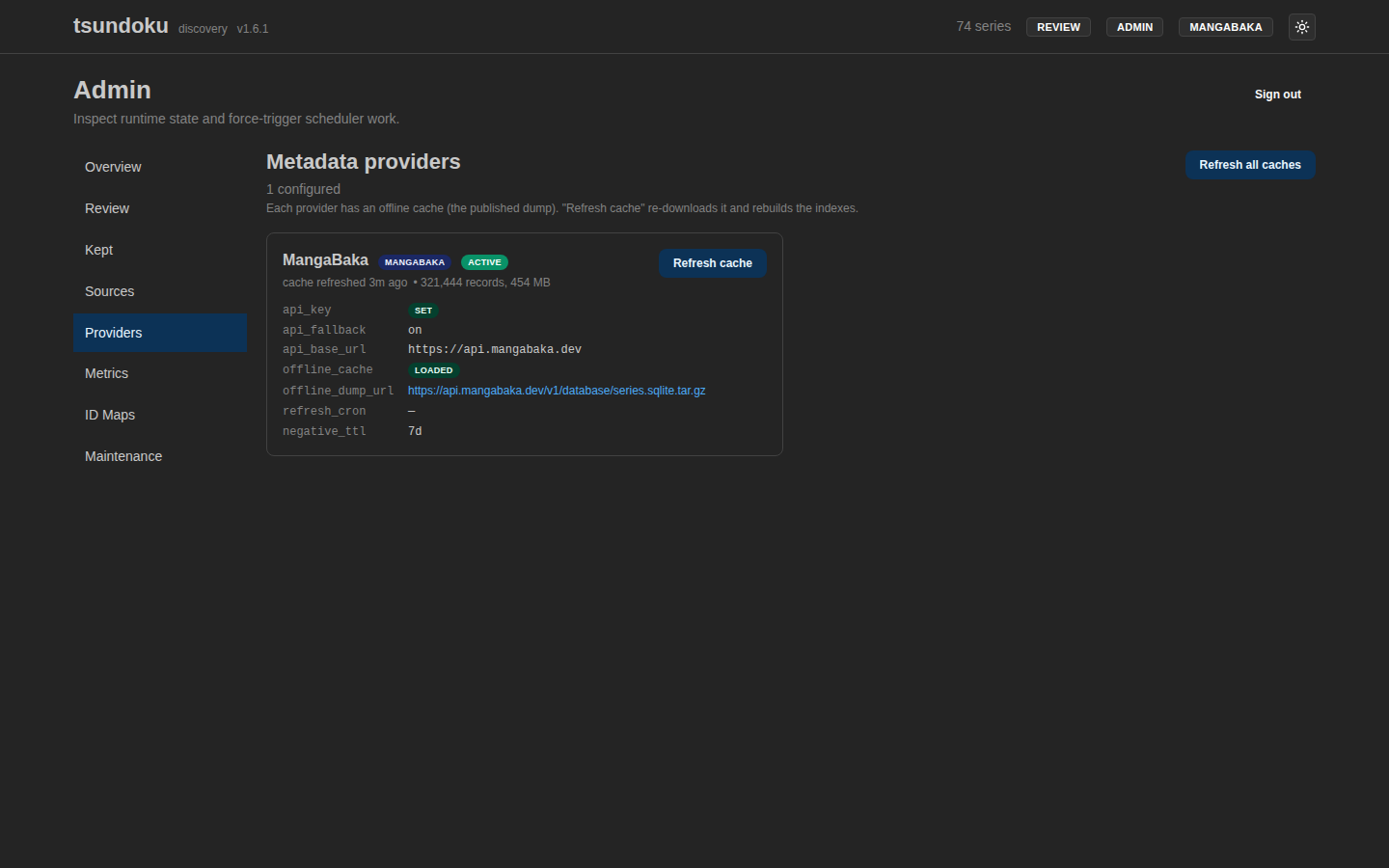 Providers list
